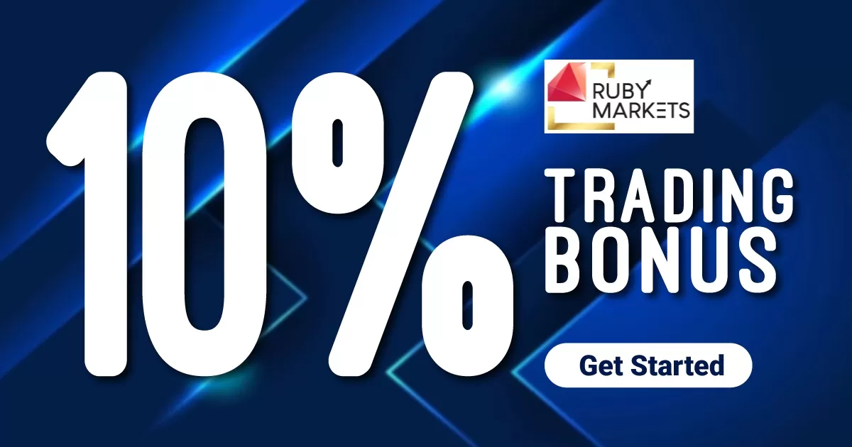 Upto $10000 & 10% Trading Bonus By Ruby Markets